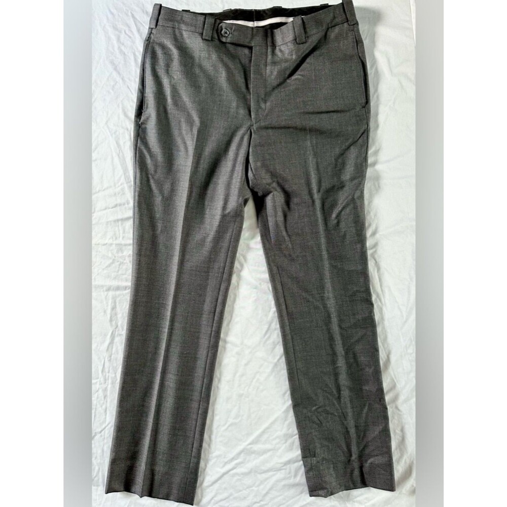 Executive Collection by Tom James Gray Dress Pants Men’s Slacks Size 35x31.5